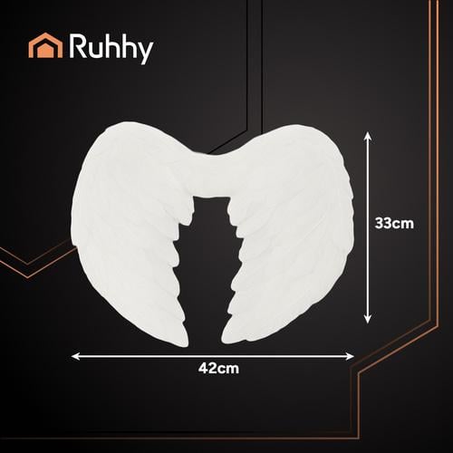Крылья ангела Ruhhy 26479 с нимбом на голову для праздников и фотосессий 42х33 см Белый - фото 2 Крылья ангела Ruhhy 26479 с нимбом на голову для праздников и фотосессий 42х33 см Белый - фото 2