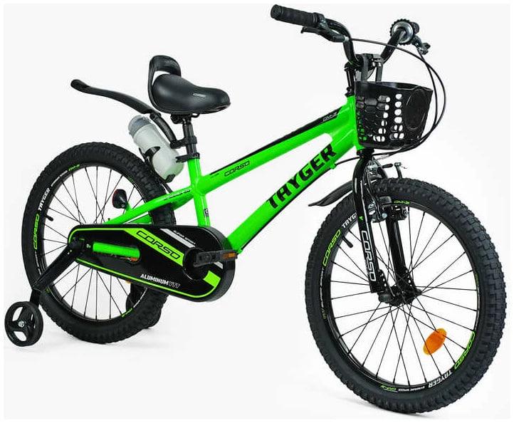 Велосипед Corso 20" Tayger 2025 Зелений (TG-67311) - фото 1 Велосипед Corso 20" Tayger 2025 Зелений (TG-67311) - фото 1