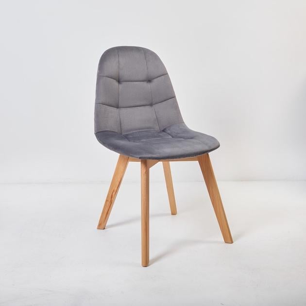 Обеденный стул Modern с мягким сиденьем Серый (0076)
