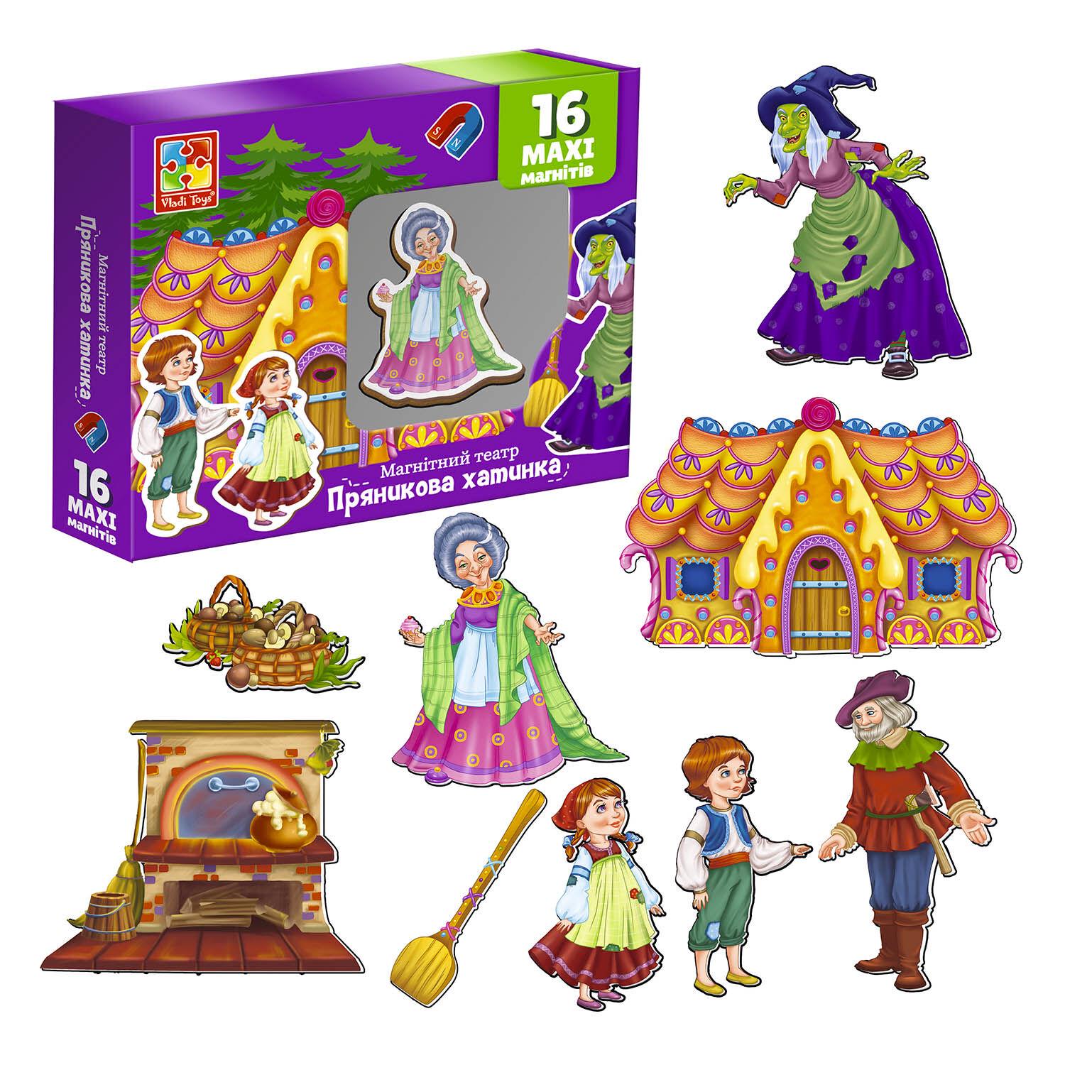 Игра детская Vladi Toys Магнитный театр Пряничный домик (3206-54) - фото 2