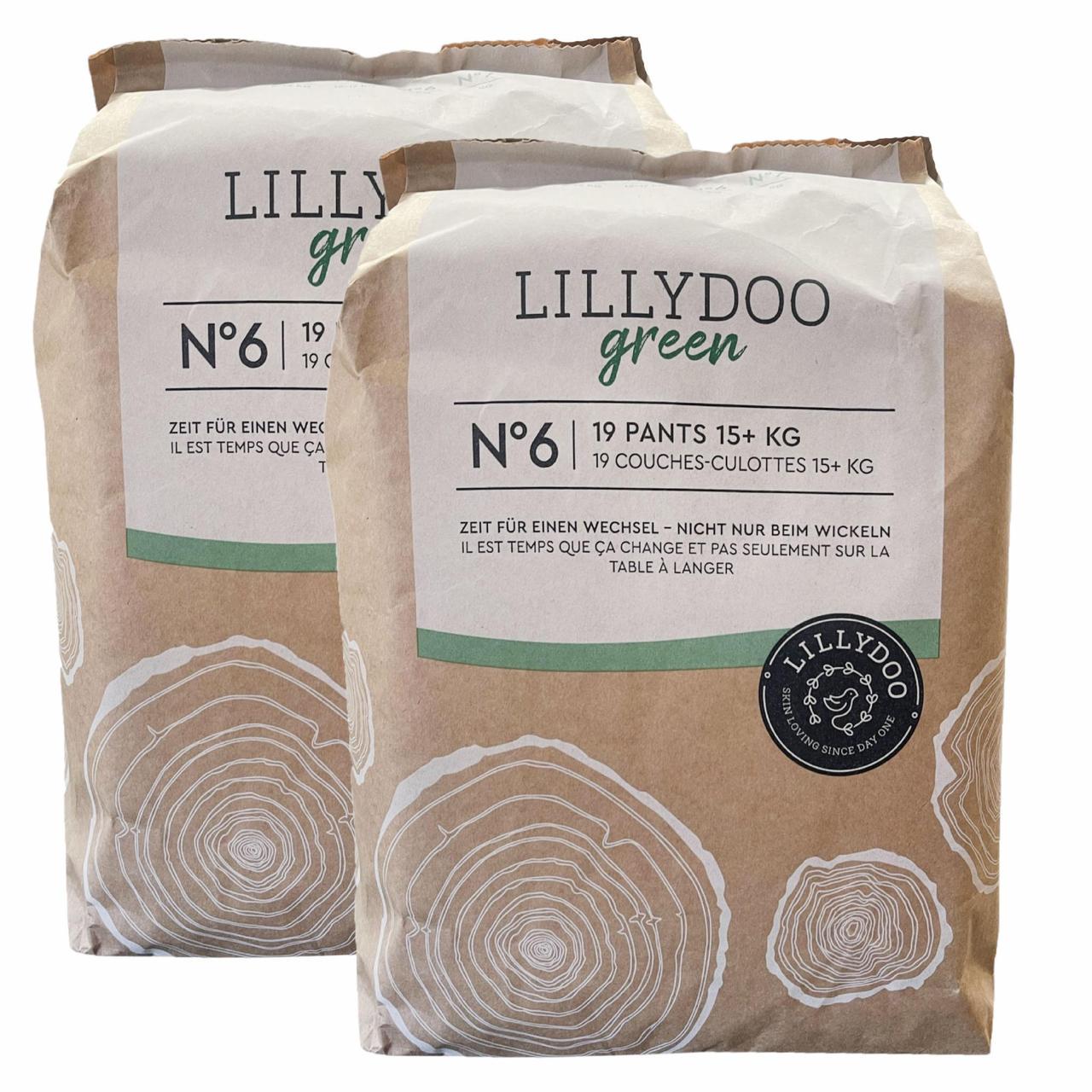 Підгузки-трусики дитячі LILLYDOO Green 6 15+ кг 38 шт. (2511827436)