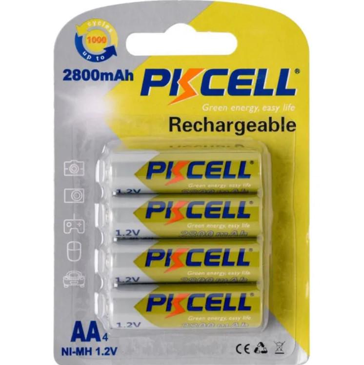 Аккумулятори PKCELL Precharged AA 1,2V 2800 mAh NiMH 4 шт. (000003046)