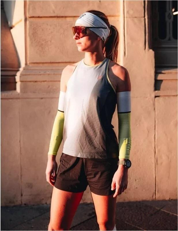 Рукави Compressport ArmForce Ultralight T3White/Safe Yellow - фото 4