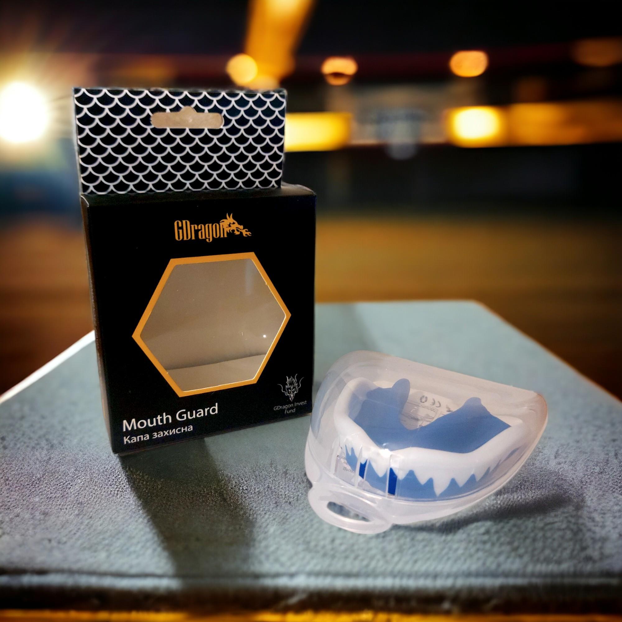 Капа боксерская GDragon BOX Vampire подростковая/взрослая Синий (1_2_М_3) - фото 8