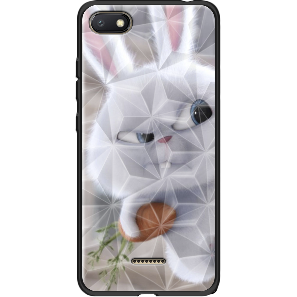 Чехол Boxface Xiaomi Redmi 6A Rabbit Snowball Черный силикон с призмой (34811-up1116-37868)
