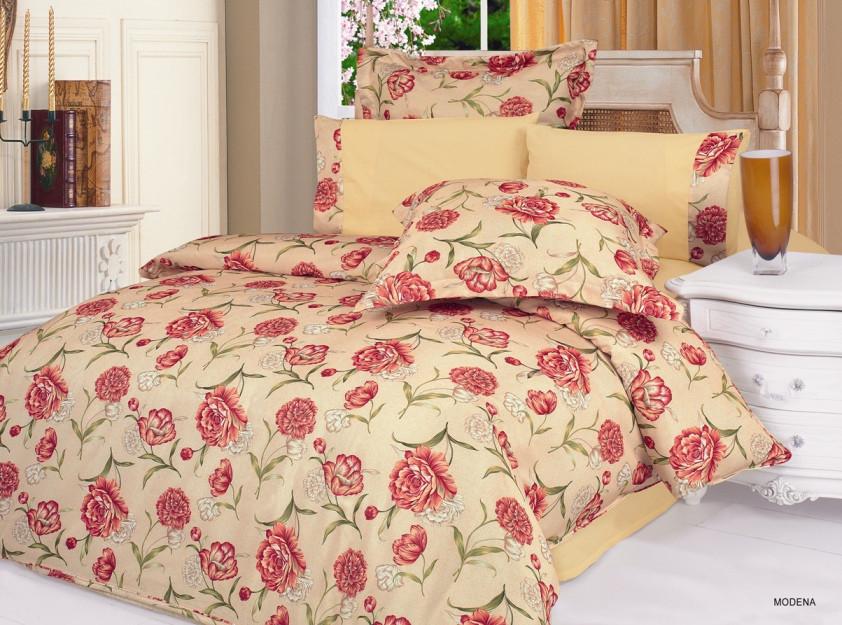 Комплект постільної білизни Le Vele Modena євро 200х220 см Золотий (lv-115) - фото 2