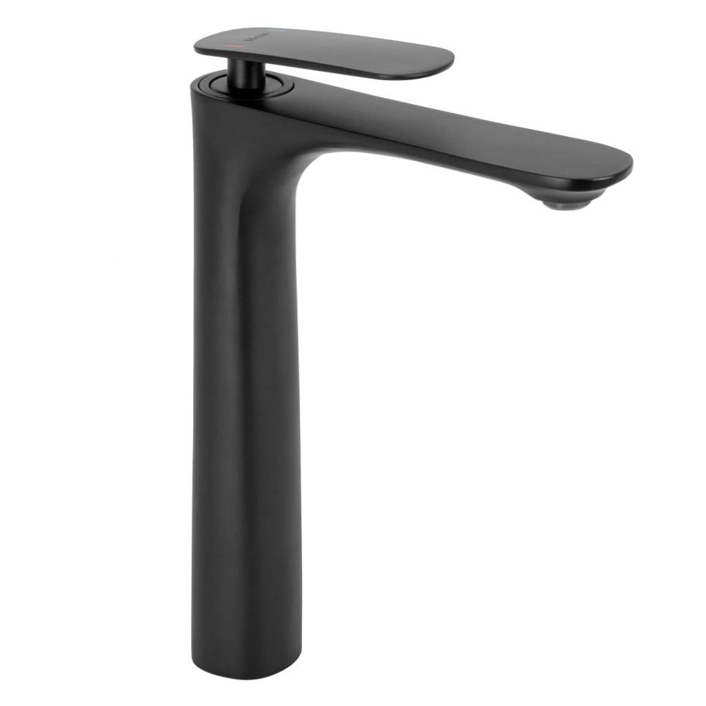 Смеситель для умывальника CUBO REA B2039 BERG reac-00000000363 высокий однорычажный Черный (165347)