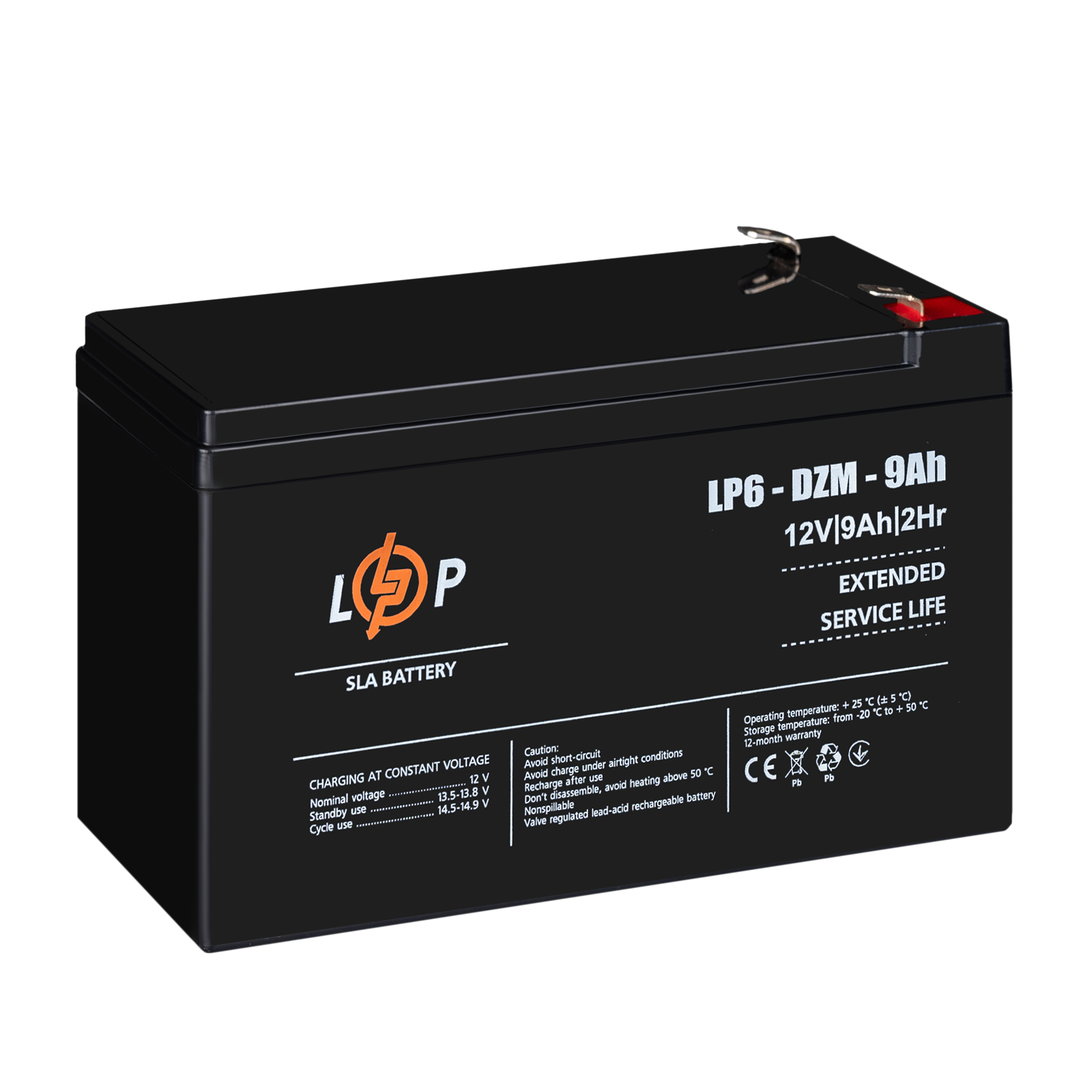 Акумулятор тяговий свинцево-кислотний AGM LogicPower LP 6-DZM-9 Ah (26454440) - фото 4 Акумулятор тяговий свинцево-кислотний AGM LogicPower LP 6-DZM-9 Ah (26454440) - фото 4