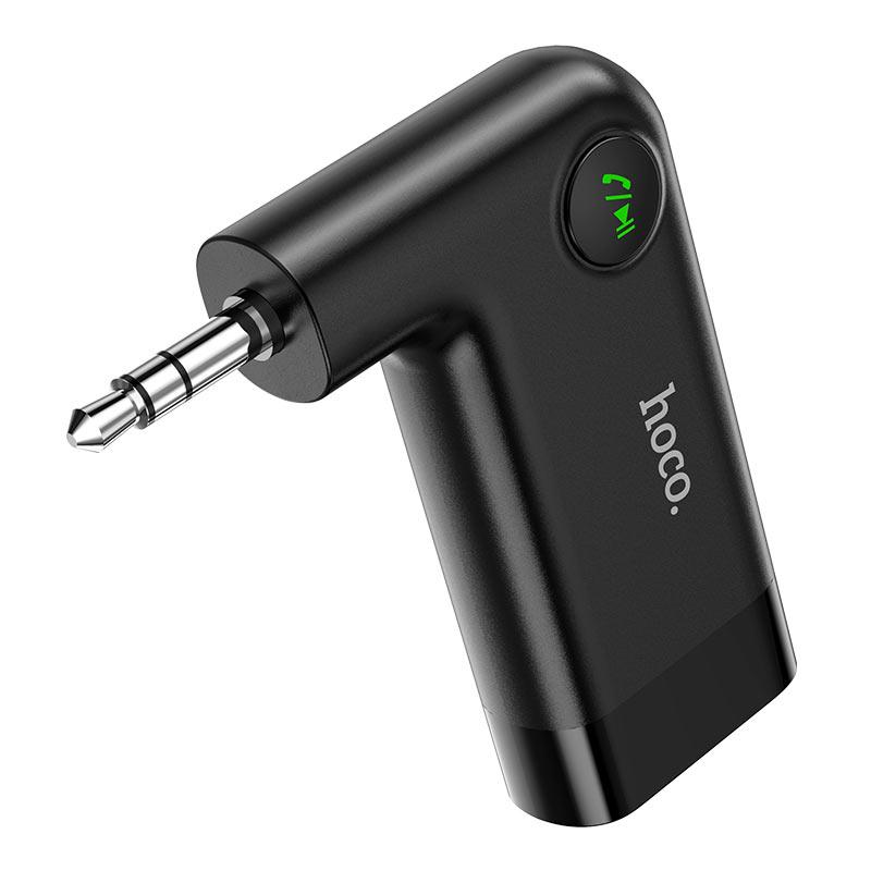 Bluetooth Ресивер Адаптер Hoco E53 Wireless Adapter Hands Free для автомобиля AUX 3.5 Micro USB Black