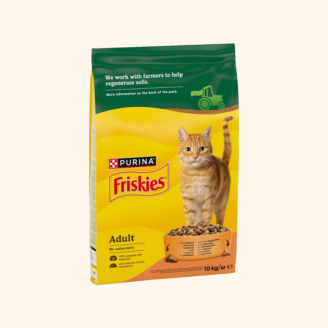 Корм для котів сухий Friskies з куркою та овочами 10 кг