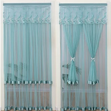 Штора межкомнатная 100x200 см Зеленый (Q00602) - фото 7