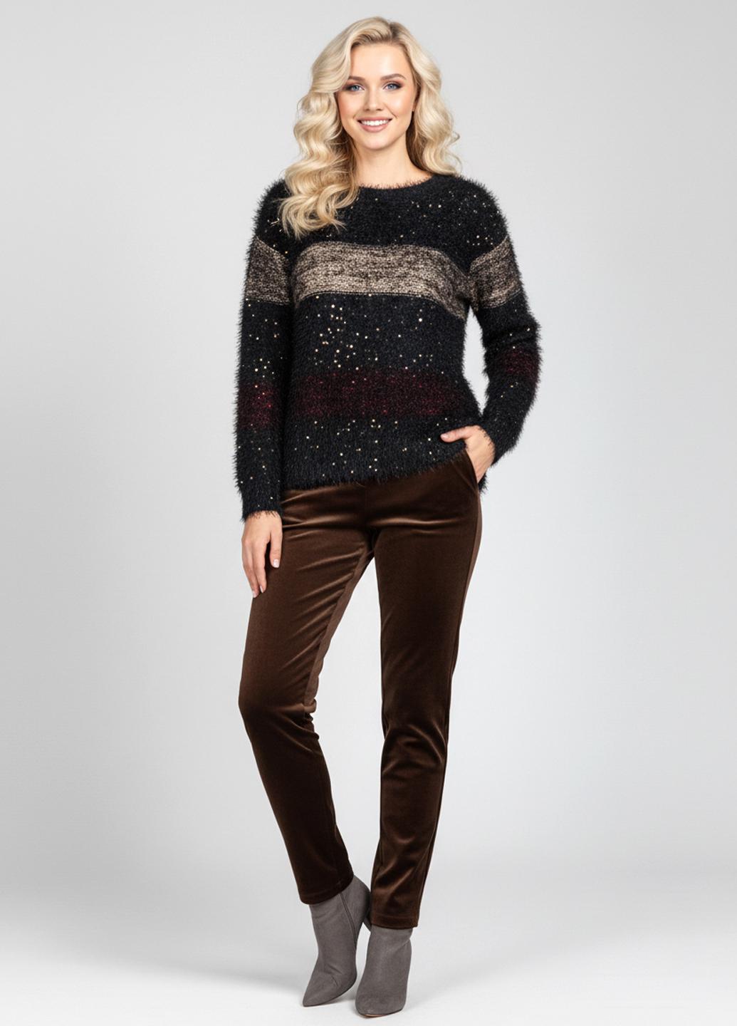 Светр жіночий демісезонний Lowett LW-935315 р. 42 Чорний (17852162) - фото 3 Светр жіночий демісезонний Lowett LW-935315 р. 42 Чорний (17852162) - фото 3