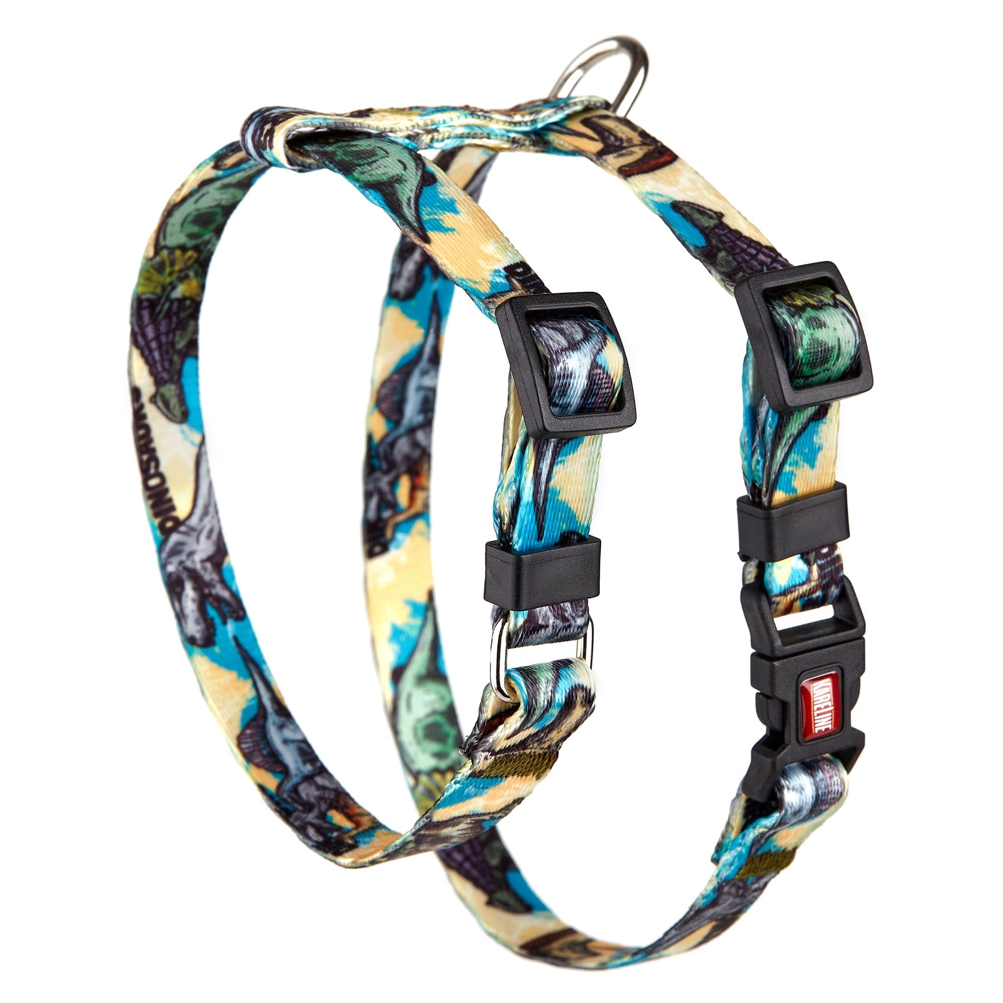 Шлея KareLine DINO з нейлону з візерунком та пластиковою пряжкою 10 мм А 200-270 мм В 260-320 мм (0855/8)