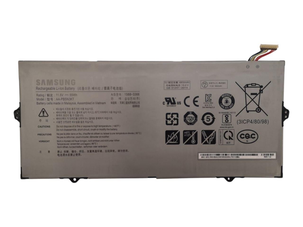 Акумулятор для Samsung Notebook 7 NP730XBE/9 Pro NP930MBE/AA-PBSN3KT 4800 mAh 55Wh