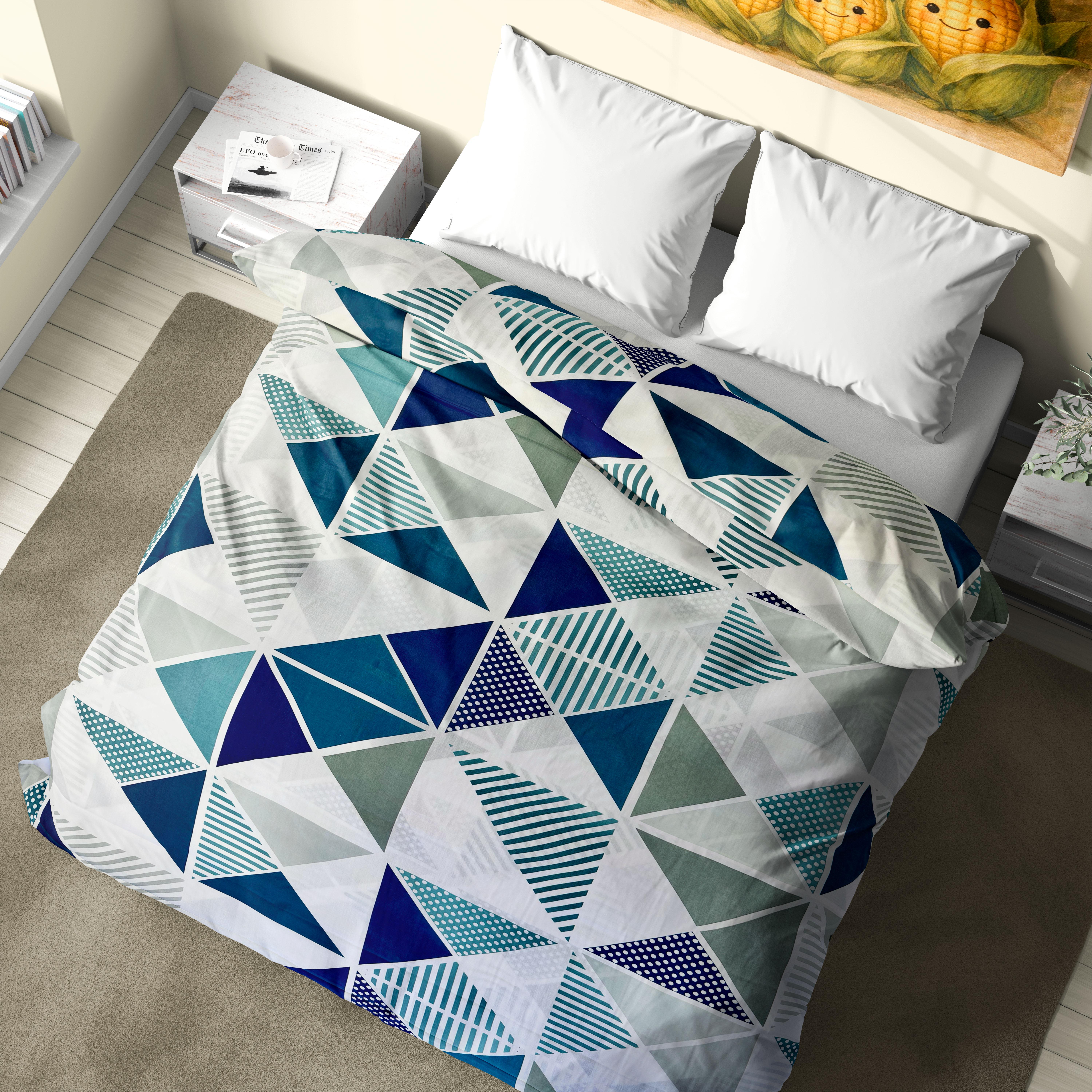 Підковдра з бязі Strange triangles полуторний 150х220 см (GLux-0201ST/x150p)