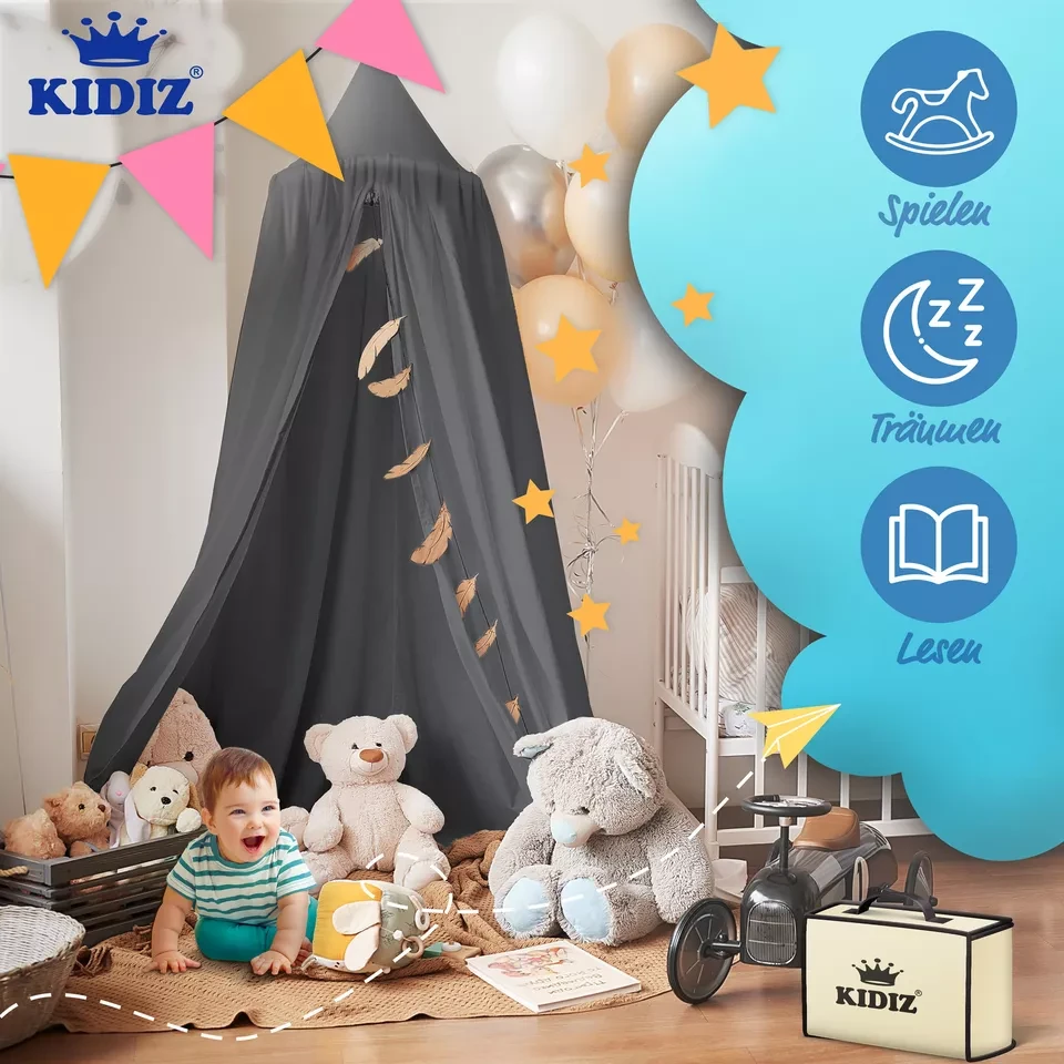 Балдахин полиэстер KIDIZ 270 см Антрацит (4255598301336-copy) - фото 2 Балдахин полиэстер KIDIZ 270 см Антрацит (4255598301336-copy) - фото 2