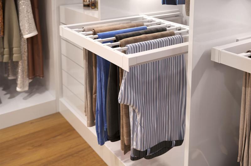 Вішак для брюк GTV Elite з дотягом повного висуву 600 мм Білий (WG-WSPOD60-10) - фото 3