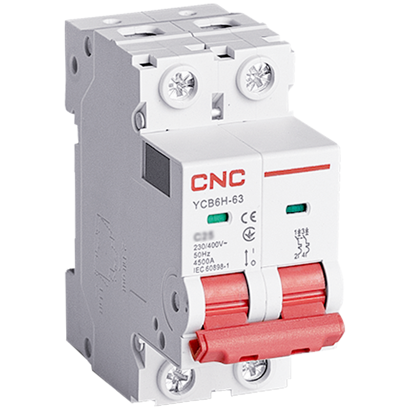 Автоматичний вимикач CNC Electric YCB6Н-63 2P 2A 4,5kA B (Б00030806) Автоматичний вимикач CNC Electric YCB6Н-63 2P 2A 4,5kA B (Б00030806)