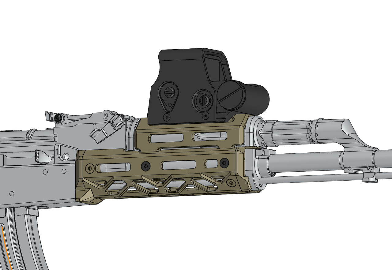 Цевье CRC 1U040 короткое M-Lok - фото 2