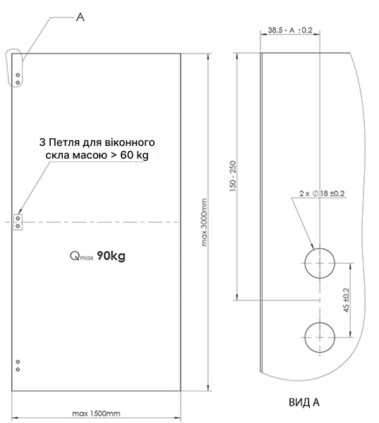 Петля для стекла WALA WTA с прямоугольной крышкой Серебристый (WTA8010441X SL) - фото 4 Петля для стекла WALA WTA с прямоугольной крышкой Серебристый (WTA8010441X SL) - фото 4