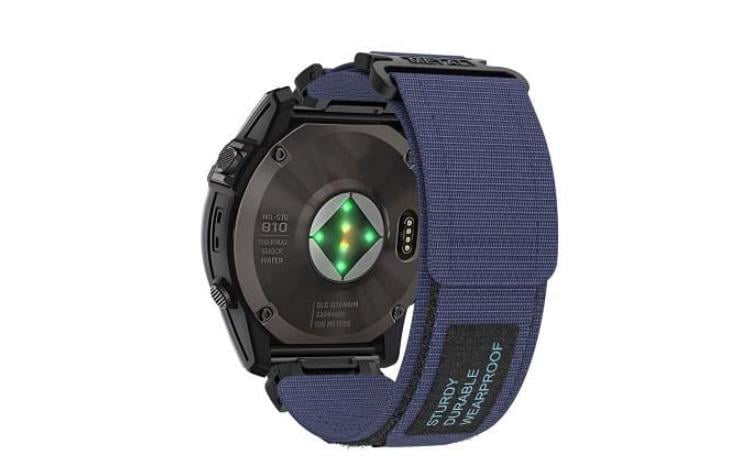 Ремешок Nylon Loop для смарт-часов Garmin Tactix 8 47 мм/Fenix E 47 мм 22 мм Синий