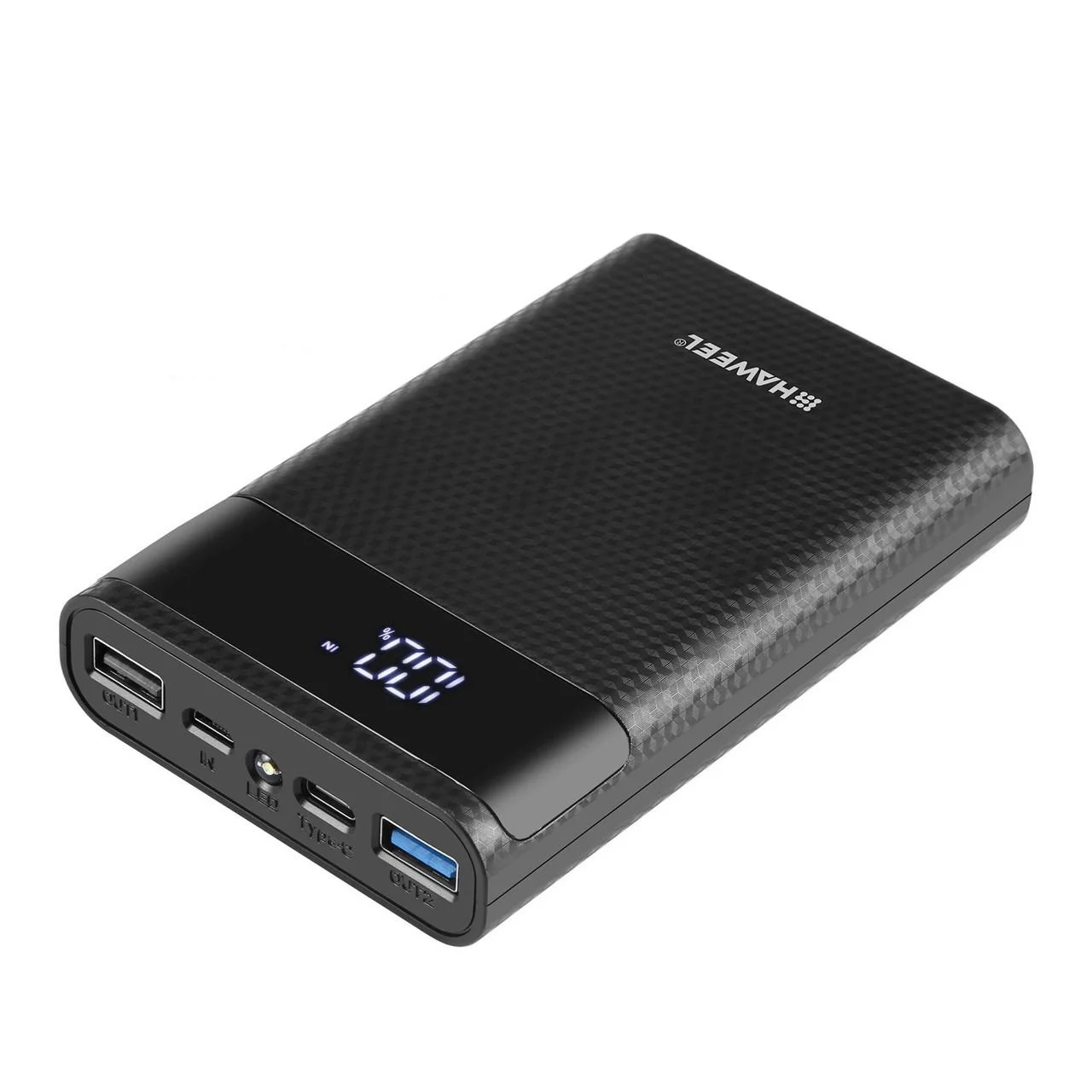 Повербанк Haweel HWL9600-ACU cp 4x18650 12000 мА·год 3 А быстрая зарядка (2337737019) Повербанк Haweel HWL9600-ACU cp 4x18650 12000 мА·год 3 А быстрая зарядка (2337737019)