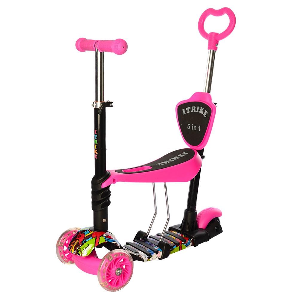 Самокат iTrike JR 3-058-K Pink (181035) Самокат iTrike JR 3-058-K Pink (181035)