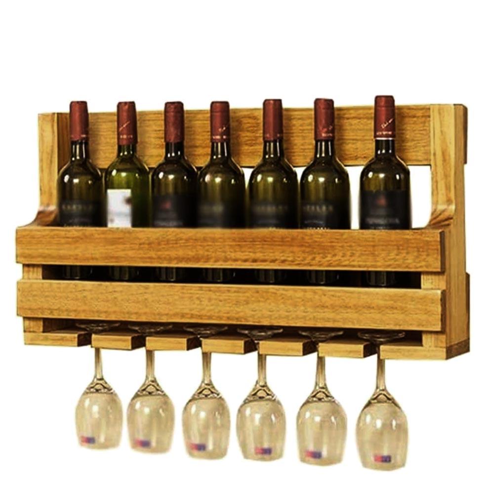 Полка для вина настенная из дерева Мацудо Сиена (ПНК-006205)