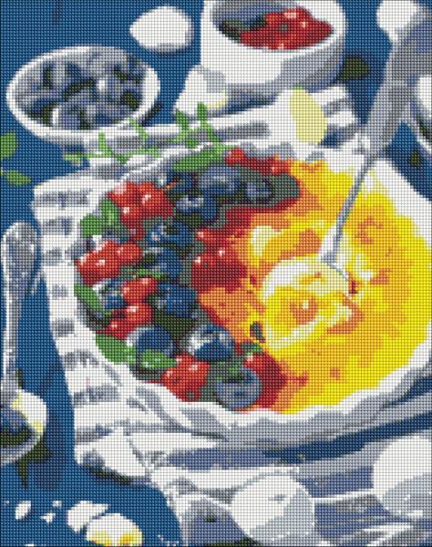 Алмазная мозаика Идейка Черничное крем-брюле 40х50 см (AMO7142-mt)