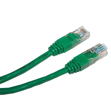 Патч-корд E-server UTP категорія 5e 0,5 м Зелений (2983438893)