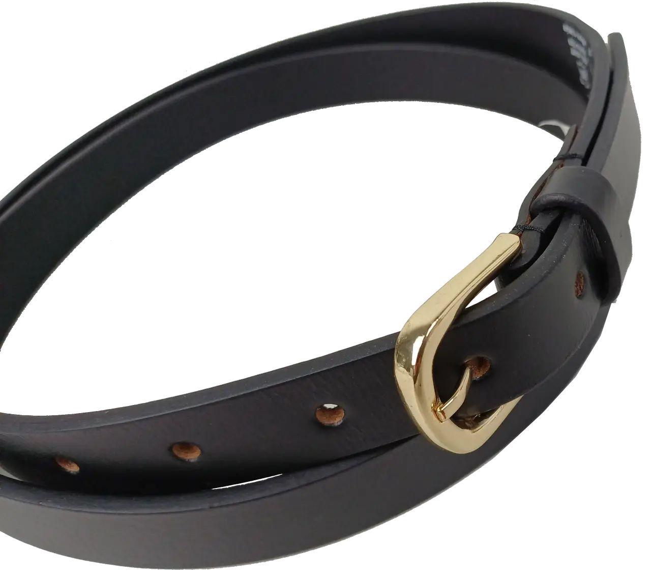 Ремінь жіночий LS натуральна шкіра 120х2 см Чорний (454141009) - фото 5