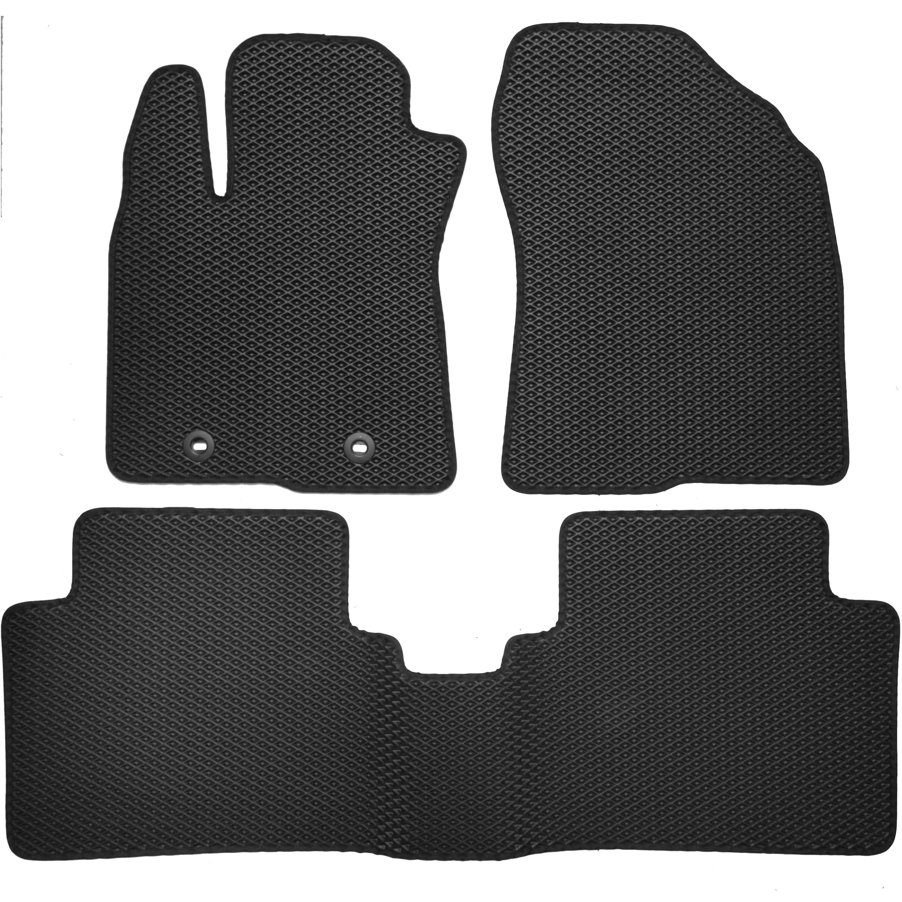 Коврики в салон Kinetic для Toyota Avensis 20 2008-2015 EVA-полимерные Черный (150591)