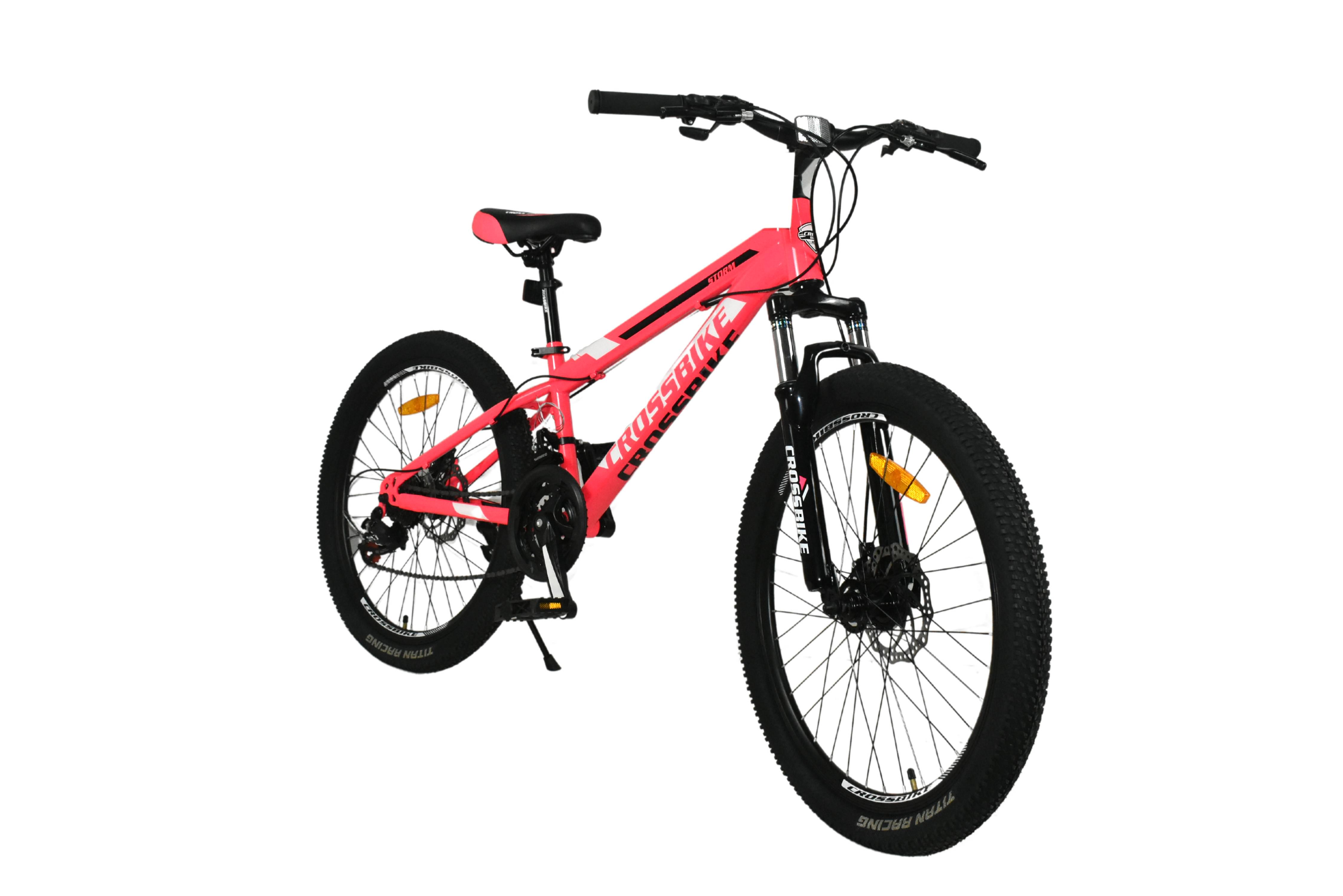 Велосипед CrossBike STORM 24" 13" Розовый - фото 3 Велосипед CrossBike STORM 24" 13" Розовый - фото 3