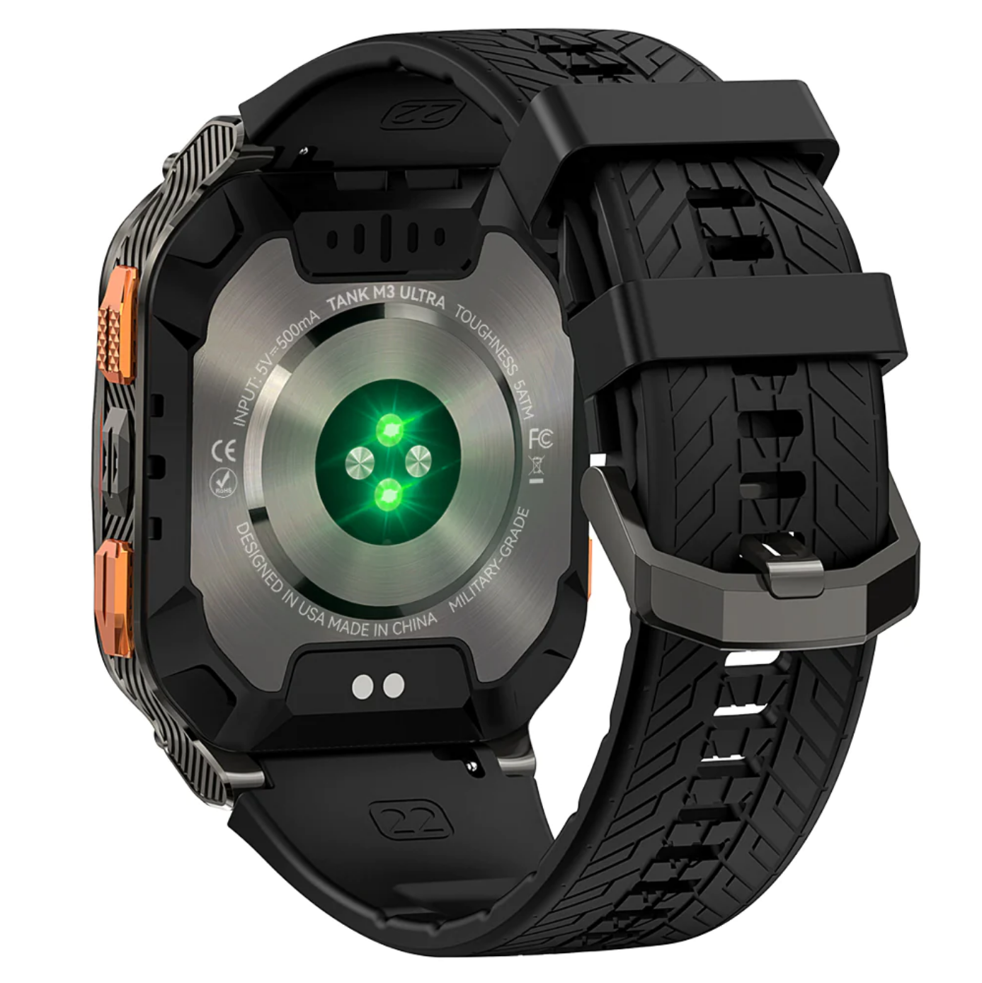 Смарт-часы тактические Kospet Tank M3 Ultra Black — фото 3
