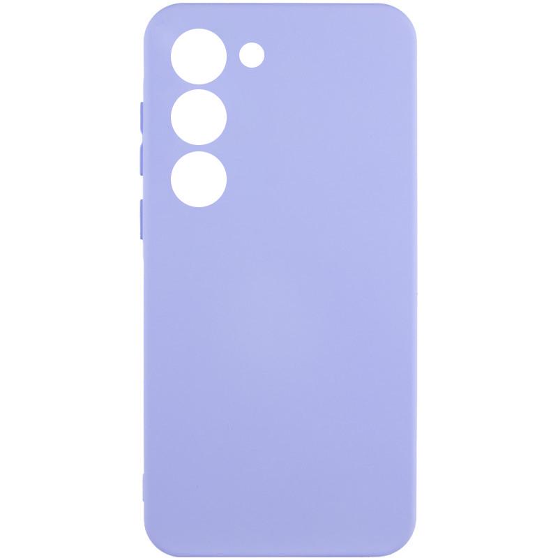 Противоударный чехол Silicone Cover Lakshmi Full Camera (A) для Samsung Galaxy S23 Сиреневый / Dasheen