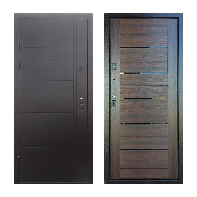 Дверь входная левая TD Аляска-777 2050х960 мм Коричневый/Царга дуб (30731331) - фото 1 Дверь входная левая TD Аляска-777 2050х960 мм Коричневый/Царга дуб (30731331) - фото 1