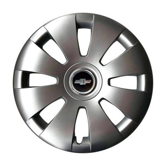 Автомобильные колпаки SKS 423 R16 с логотипом Chevrolet 4 шт. Серебристый