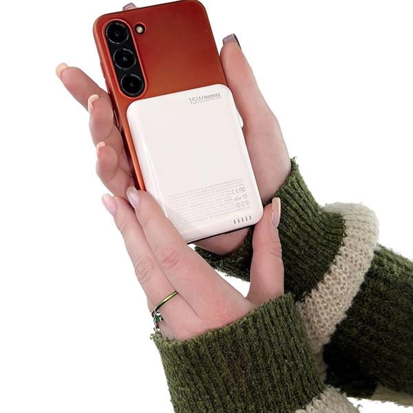 Міні повербанк 5000mAh 20W із MagSafe Remax RPP-509 зі швидкою зарядкою PD+QC USB-C Білий (epic1096) - фото 4 Міні повербанк 5000mAh 20W із MagSafe Remax RPP-509 зі швидкою зарядкою PD+QC USB-C Білий (epic1096) - фото 4