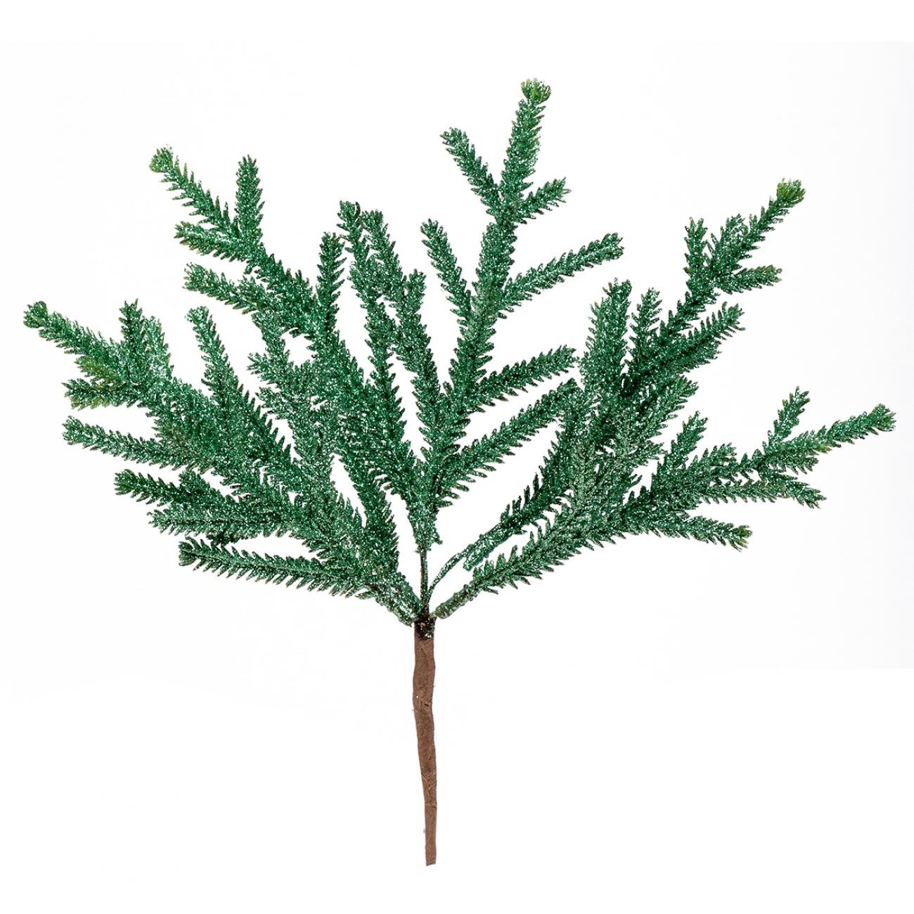 Ветка декоративная Yes! Fun 26 см глиттер Зеленый (0973888)