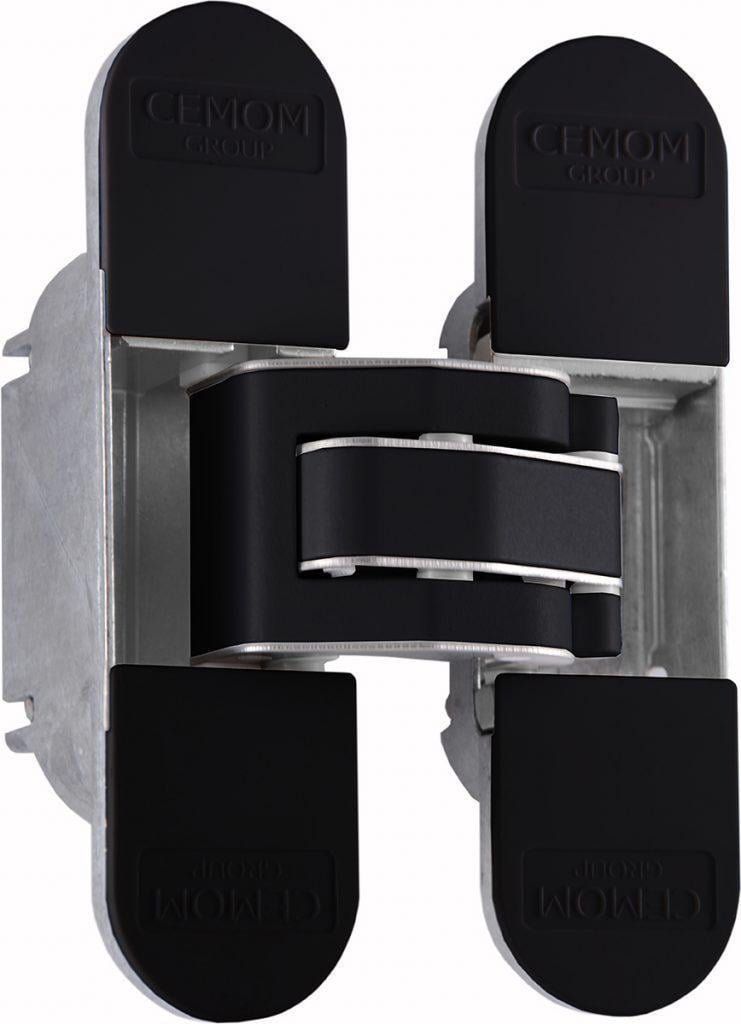 Скрытая петля CEMOM Estetic 80/A 111,5x29 мм Черный (80/A-9005) - фото 2 Скрытая петля CEMOM Estetic 80/A 111,5x29 мм Черный (80/A-9005) - фото 2