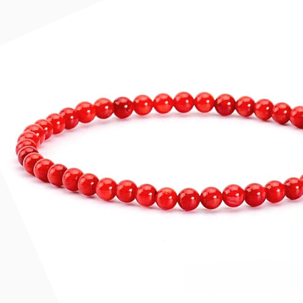 Намисто з каменю Корал 4 мм 45 см 1 шт. (НК0004о07)