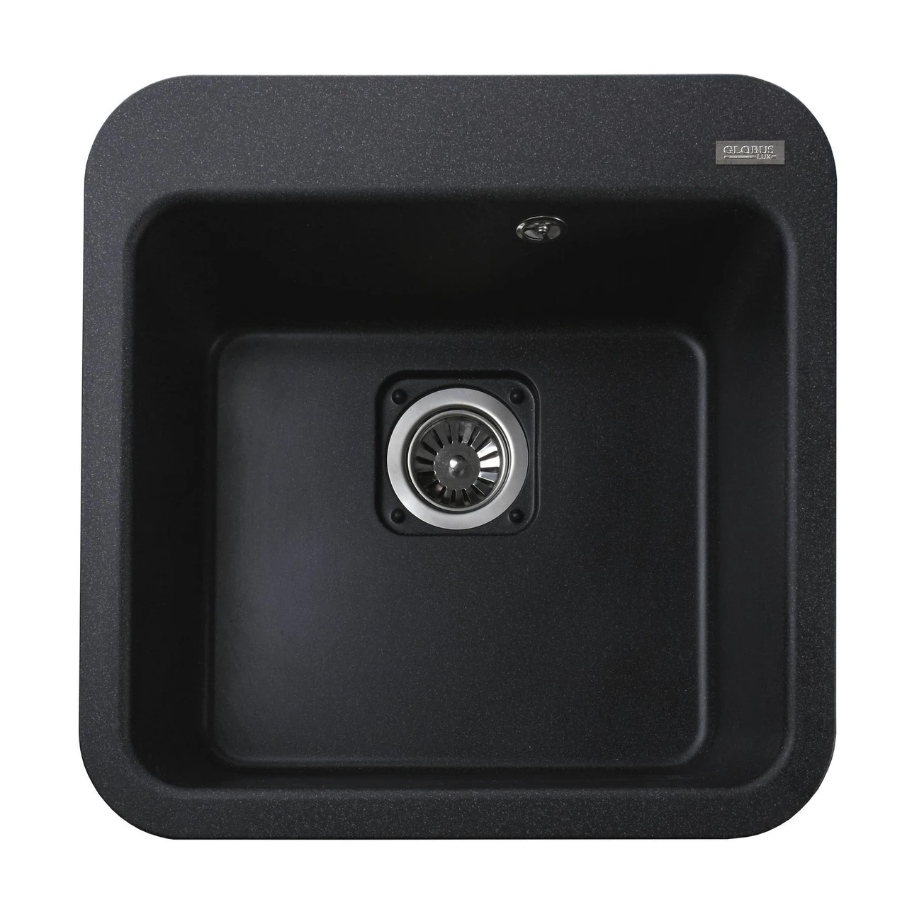 Мойка гранитная Globus Lux BARBORA А0001 510х510 мм Графитовый (04000040)