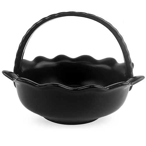 Конфетница фарфоровая Stenson 16х15 см Black (MC3666-6.25)