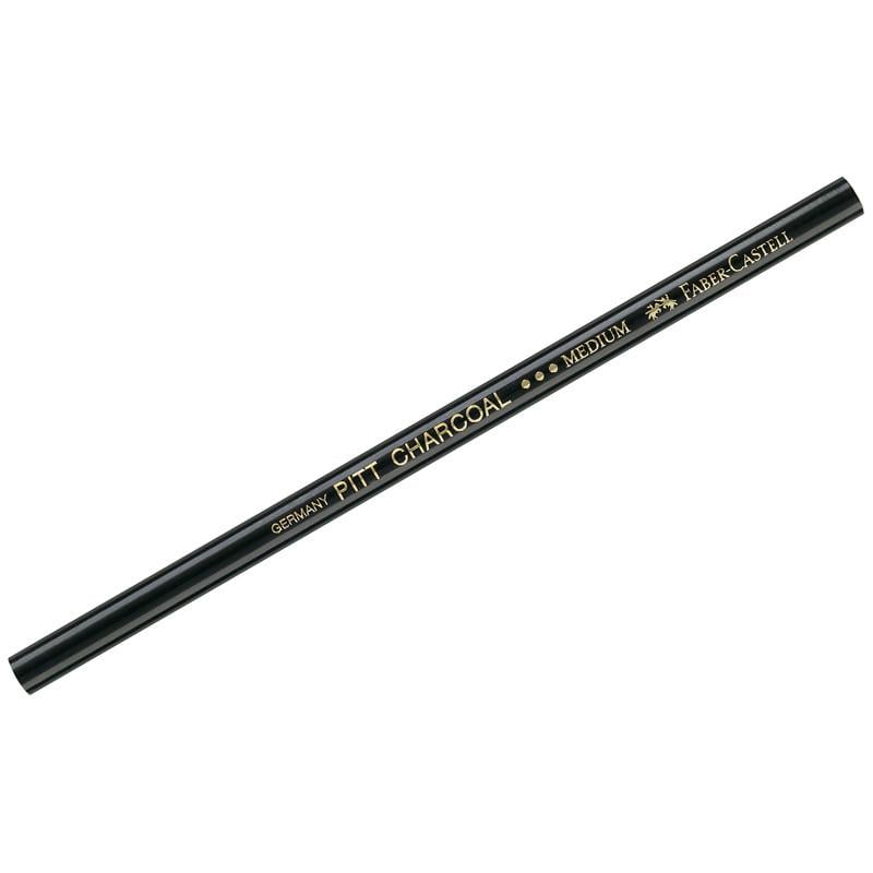 Карандаш угольный Faber-Castell PITT M средний (117400) Карандаш угольный Faber-Castell PITT M средний (117400)