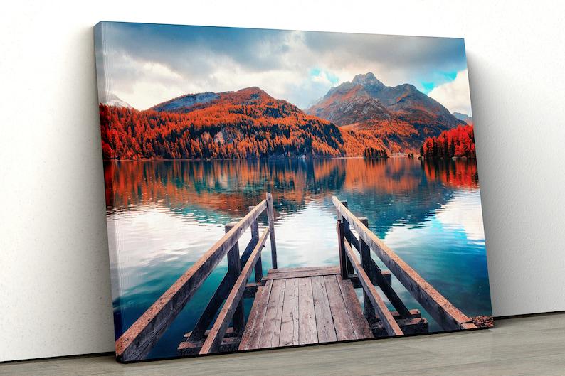 Картина на холсте KIL Art Вид на горы 81x54 см (372)
