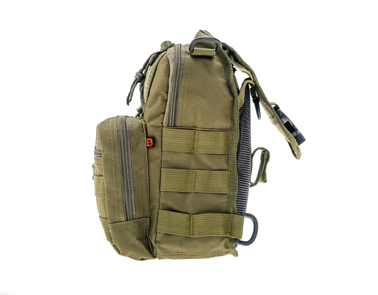 Сумка на плече Badger Outdoor 10 л 26х21х13 см Olive (BO-CCS10-BLK) - фото 4