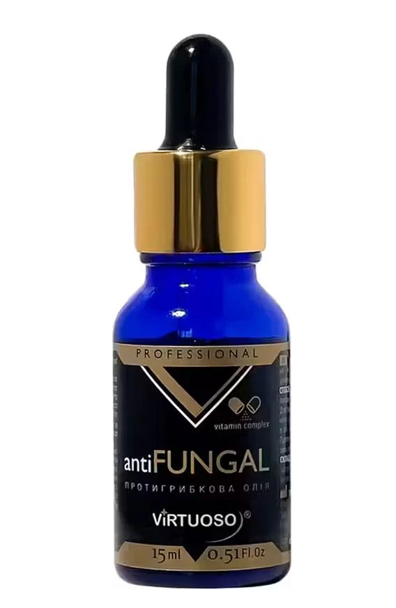 Масло противогрибковое для ногтей и кожи Virtuoso Antifungal с маслом чайного дерева/лавандой и витаминным комплексом 15 мл (50539)