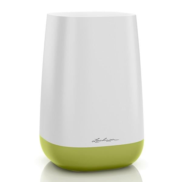 Ваза Lechuza Yula Flower 14х14х21 см Белый с фисташковым (13873)