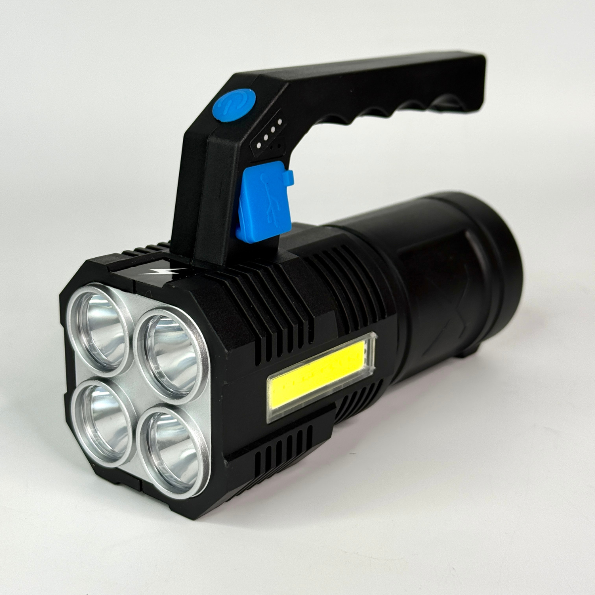 Фонарь светодиодный аккумуляторный с USB-зарядкой Черный (MFL-X508-Black) Фонарь светодиодный аккумуляторный с USB-зарядкой Черный (MFL-X508-Black)