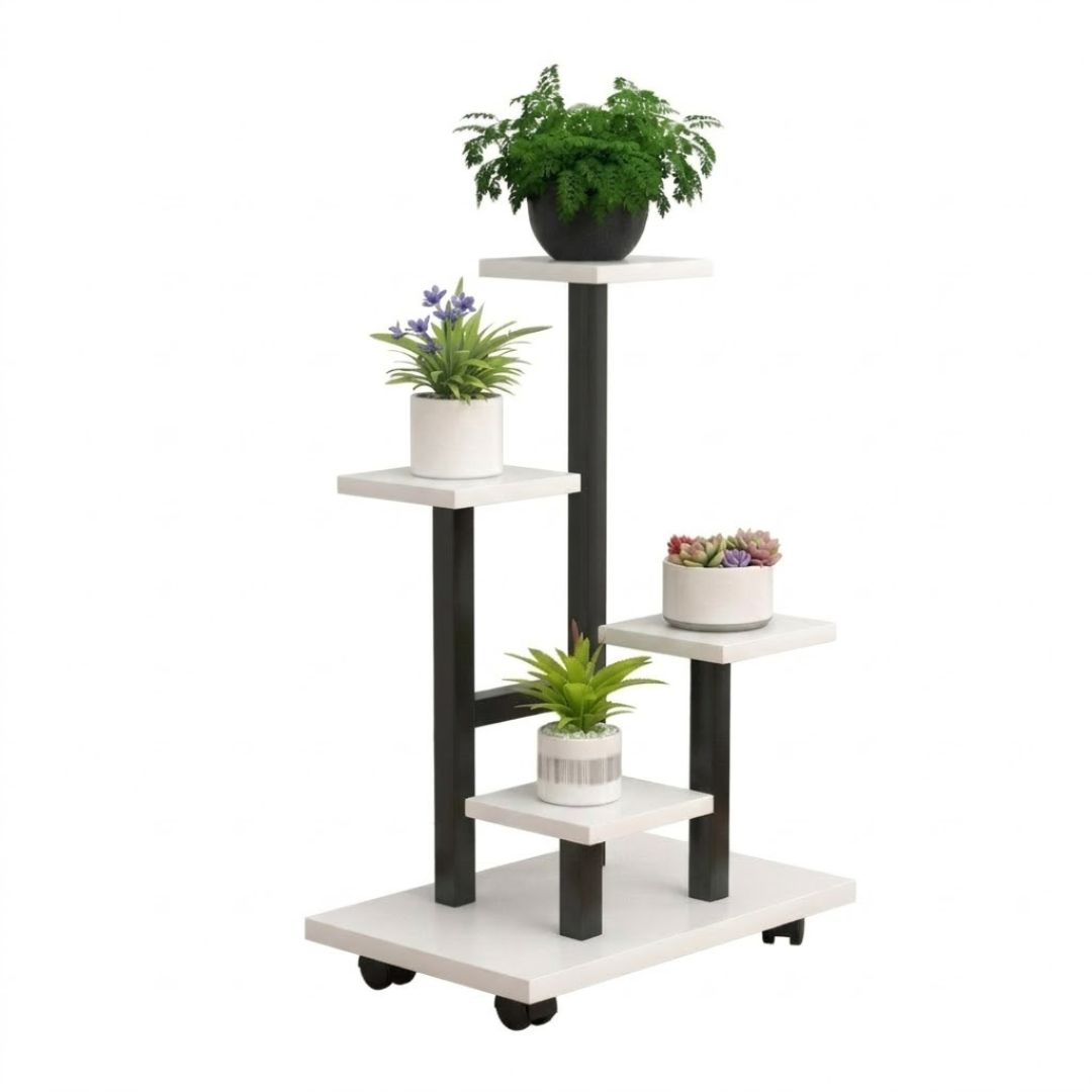 Подставка для цветов многоярусная 87х35х23 см Черно-коричневый (C01750-1)